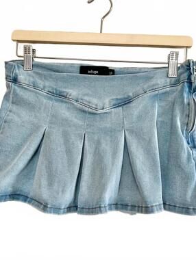 Denim mini skirt for spring and summer